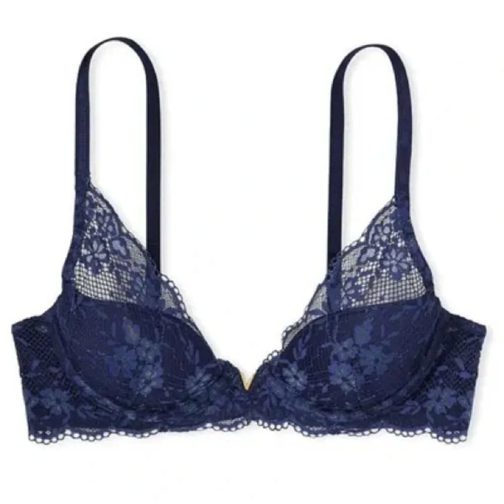Lace Plunge Bra - Picture 1 of 7